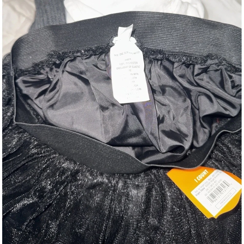 NWT Halloween Girls Costume One Size Skirt Black Tutu 🐈⬛
